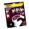 Dispenser, 11.13 in Wd Tape, Plastic,  Metal, Black,  Yellow Color