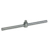 Socket Handle, Flex, 1/2 in Drive, 12 in Lg, Steel, Polished Chrome
