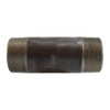 Pipe Nipple, Extra Heavy, 2-1/2 in, NPT End, 4 in Lg, SCH 80, 2500 psi, -200 to 150 deg F, Seamless,  Welded, Grade B Steel, Black Oxide, Black , Import