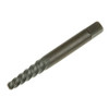 Screw Extractor, Left Hand,  Spiral Flute, Imperial, 5/64 in Dia Large End, #1 Extractor, For Screw 1/8 to 0.166 in, Chromium Steel, Bright