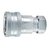 PARKER Hydraulic Quick Coupling, General Purpose, 1/2 in, Female Coupler x FNPT End, 1.12 in Hex, 2.87 in Lg, 4000 psi, -40 to 250 deg F, Steel, Zinc Plated, Domestic
