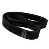 V-Belt, Banded,  Classical,  Wrapped, 3 -Band, Rubber Outer,  Polyester Tensile, 3B Section, 2.16 in Wd Top, 121 in Lg Outside, 1/2 in Thk