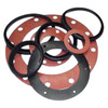 Manhole Gasket, 11 in Id, 15 in od, 1/4 in Thk, 1-1/2 in Wd, 450 deg F, Wire-Inserted Commercial Grade Cloth
