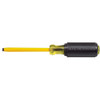 Cabinet Screwdriver, Fixed Blade,  Heavy Duty, 9-3/4 in Lg, Round Shank, 6 in Lg Shank, Steel Shank, ASME,  ANSI, No ESD-Safe, Cushion Grip, Rubber Handle, Steel