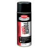 Spray Paint, 12 oz Container, Aerosol Spray Can, Liquid, Safety Black , High Gloss, <20.5 cSt, 20 to 25 sq-ft, 70 deg F, 0.65 VOC, 7