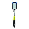 Inspection Mirror, Lighted, 2 x 3 in Mirror, Rectangle Shape
