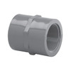 Reducer Coupling, Coupling, 1/4 in, FNPT End, 1-5/16 in Lg, SCH 80, Injection-Molded, PVC, Gray , 140 deg F, Domestic