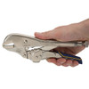Locking Plier, Straight Jaw, 1-3/4 in Jaw, Alloy Steel Jaw, Adjustable, 10 in Lg, Polished