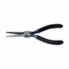 Needle Nose Plier, Long Slim,  Cushion Grip, Diamond Serrated/Straight Jaw, 2-1/4 in Lg Jaw, 0.688 in Wd Jaw, High Alloy Steel Jaw, Black,  Blue Color