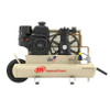 Air Compressor, Gas Driven, 11.8 cfm, 5-1/2 hp, 135 psi, Twin Tank, 8 gal, 43 in Lg, 18 in Wd, 26 in Ht, Cast Iron