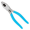 Combination Plier, 0.81 in, Round Nose Jaw, 1-59 in lg Jaw, C1080 High Carbon Steel Jaw, 9 in Lg, C1080 High Carbon Steel Handle, Comfort Grip, Blue Color