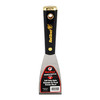 Putty Knife, Spackling, Solid Blade, 2 in Wd Blade, Flexible Blade, Steel Blade, Nylon Handle, Lacquered, Black Color, Stiff