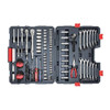 Mechanic Tool Set, Mechanics, 170 -Piece, Steel, Polished, 41.15 x 48-1/2 x 9.14 cm
