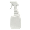 Trigger Spray Bottle, Empty, 20 oz, 14 in Lg, 11-1/4 in Wd, High Density Polyethylene, 28 mm Closure, White Color