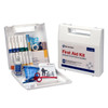 First Aid Kit, Wall Mount, 196 -Component, 50 People Served, Plastic Case, 11-1/4 in Ht, 3 in Wd