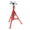 Pipe Jack, V-Head High, 1/8 to 24 in, 2000 lb, 49 in Ht
