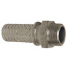 Stem, 450 deg F, 2-1/8 in dia, Stem, 3/8 x 1/2 in, MNPT x Hose Shank End, 2-7/8 in Hex, 6-7/8 in Lg, Iron, Plated