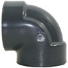 Elbow, 90 deg Elbow, 3 in, FNPT End, SCH 80, PVC, Gray , 140 deg F, 4.23 in OD, Domestic