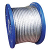 Wire Rope, 6 x 19 Class Bright Fiber Core, 1/2 in Dia Wire Rope, 6 x 19 Class Bright Fiber Core, 1/2 in Dia