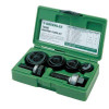Punch Set, 1/2 to 1-1/4 in Punch, 10 -Piece, (10) 1/2 to 1 1/4 in Conduit Size Punch,  Conduit Size Die,  Draw Stud Punch Set, 1/2 to 1-1/4 in Punch, 10 -Piece, (10) 1/2 to 1 1/4 in Conduit Size Punch,  Conduit Size Die,  Draw Stud