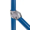 Single Socket Tee, 1-1/4 in, 60 deg, Iron, Galvanized, Gray , 1.72 in ID,  1.66 in OD