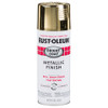 Bright Coat Spray Paint, 11 oz Container, Can, Aerosolized Mist, Gold , Bright, 4 to 6 sq-ft, 50 to 90 deg F, 589 g/L VOC, Solvent