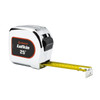 Measuring Tape, Clad, Imperial, 25 ft Lg Blade, 1-1/8 in Wd Blade, 10 ft Standout, Chrome Case
