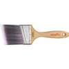 Paint Brush, 3-7/16 in Lg, 3-1/2 in Brush, Nylon,  Sable Polyester Brush, 7/8 in Ferrule, Stainless Steel Ferrule, Sealed, Wood Handle