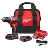 Cordless Hammer Drill, 1/2 in Chuck, Metal Single Sleeve Ratcheting Lock Chuck, 28800 BPM, 400 rpm,  1800 rpm No-Load, 2 -Speed, 18 VDC, Lithium-Ion, 1 Battery