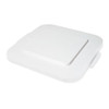 RUBBERMAID Container Lid, Flat Top, Plastic, White , 24 in Lg, 24 in Wd, 2 in Ht, 24 in Dia, Square Container
