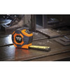Measuring Tape, Single Sided, Imperial, 12 ft Lg Blade, 3/4 in Wd Blade, Steel Blade, 1/32 in,  1/16 in, Power Return Rewind, Toggle, Quad Rivet End, ABS Case Measuring Tape, Single Sided, Imperial, 12 ft Lg Blade, 3/4 in Wd Blade, Steel Blade, 1/32 in,  1/16 in, Power Return Rewind, Toggle, Quad Rivet End, ABS Case