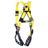Harness, Alloy Steel Hardware, Blue,  Yellow , Universal, 420 lb, Tongue Leg Strap Buckle, Polyester Strap, Full Body,  Vest