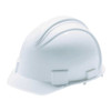 Hard Hat, 11 x 9-1/2 x 8-1/2 in, Fits Min Hat 6-1/2 in, Fits Max Hat 8 in, White , High Density Polyethylene, 4-Point Suspension, Class C,  E,  G