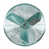 Air Circulator, Assembled High Performance, 30 in Blade, 6200 to 8200 cfm, 800 to 1100 rpm, 0.33 hp, 120 VAC, 3 A, 2 -Speed, Pull Chain, Paddle Blade, SJT Cord