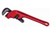 Offset Pipe Wrench, Heavy Duty, 1/8 to 1-1/2 in, 10 in Lg, 10 to 48 mm OD Tube, 45 deg Offset, Hook and Heel Jaw, 1/8 to 1-1/2 in, Alloy Steel Jaw, 45 deg Head