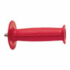 Side Handle, Adjustable, Suitable For Right Angle Grinder, 3 in dia,  7 in lg, Rubber, Red Color