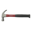 Claw Hammer, Curved, 13 in Lg, Polished Face, 1.1 in Dia Face, 1 lb Head, 5.1 in Lg Head, Alloy Steel Handle