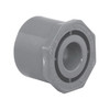 Reducer Bushing, Flush Style, Bushing, 1/2 x 1/4 in, Spigot x Slip End, SCH 80, Injection-Molded, PVC, Gray , Domestic Reducer Bushing, Flush Style, Bushing, 1/2 x 1/4 in, Spigot x Slip End, SCH 80, Injection-Molded, PVC, Gray , Domestic