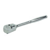 Drive Ratchet, Chrome, Imperial, 1/4 in Drive, 5-1/4 in Lg, Narrow Head, 10 deg Min Arc Swing, 36 -Geared Teeth, Smooth Comfort Grip