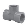 Tee, Tee, 1/4 in, FNPT End, 1-11/16 in Lg, SCH 80, Injection-Molded, PVC, Gray , 140 deg F, Domestic Tee, Tee, 1/4 in, FNPT End, 1-11/16 in Lg, SCH 80, Injection-Molded, PVC, Gray , 140 deg F, Domestic