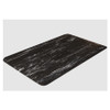 Crown® Workers-Delight WV 1223BK Anti-Fatigue Mat, 3 ft L x 2 ft W x 9/16 in, 5/8 in THK, Spiffy Vinyl with Zedlan Foam, Marble Surface Pattern, PVC Foam Back, Resists: Abrasion, Acid, Grease, Oil, Puncture and Solvent