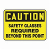 Accuform® MPPA703XV Caution Sign, CAUTION, 10 in H x 14 in W, Adhesive Dura-Vinyl™