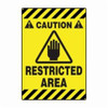 Accuform® PSR628 Slip-Gard™ Mat Floor Sign, CAUTION, 20 in H x 14 in W, Adhesive Vinyl, Adhesive Mount
