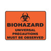 BIOHAZARD UNIVERSAL PRECAUTIONS MUST BE OBSERVED (GRAPHIC)