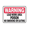 Accuform® MCHL326VS Safety Sign, WARNING, Text, Adhesive Dura-Vinyl™, Adhesive Mount, 10 in H x 14 in W, English