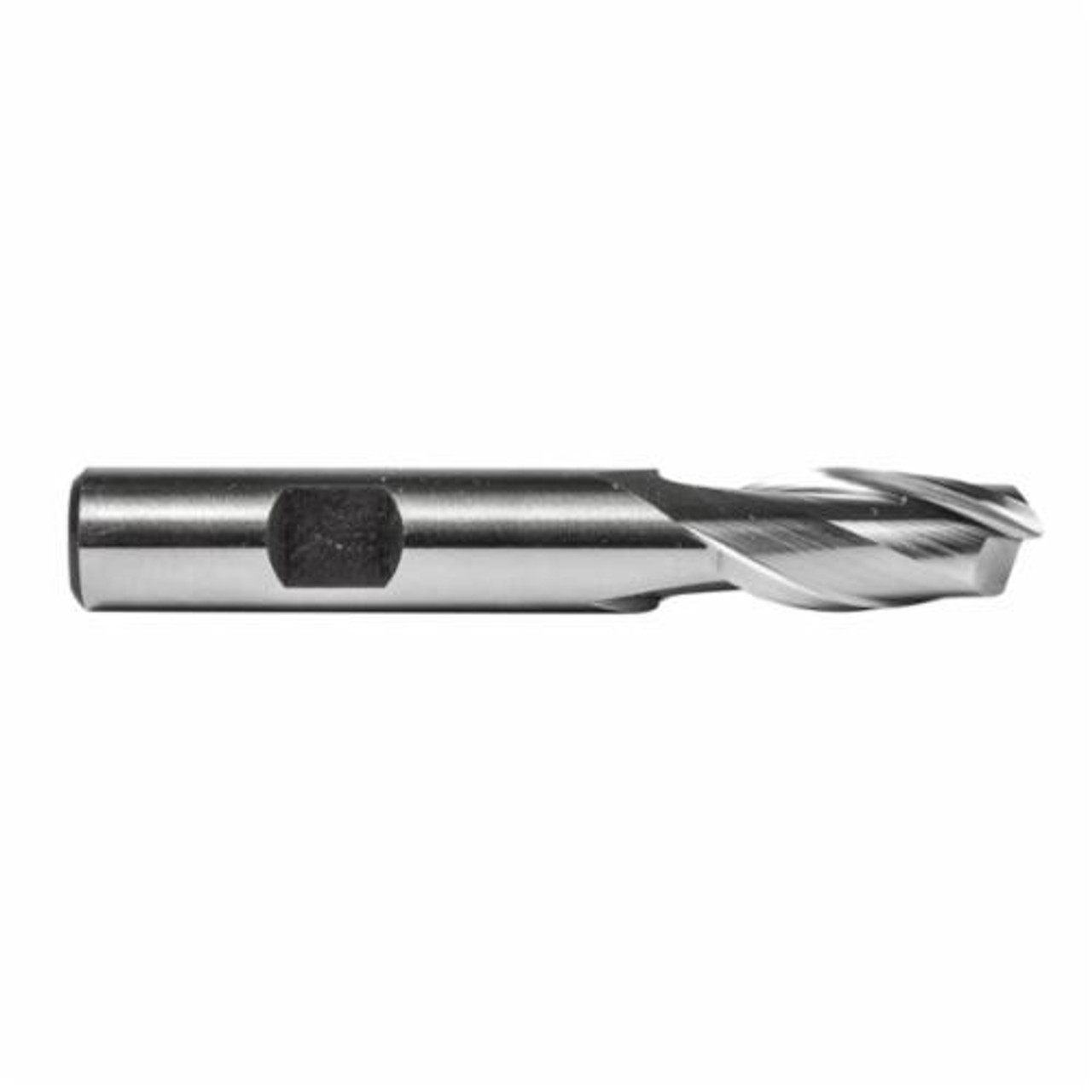 DORMER Square End Mill, Regular Length,  Single, 2 -Flute, Spiral Flute, Right Hand Cut, 30 deg Helix, Bright