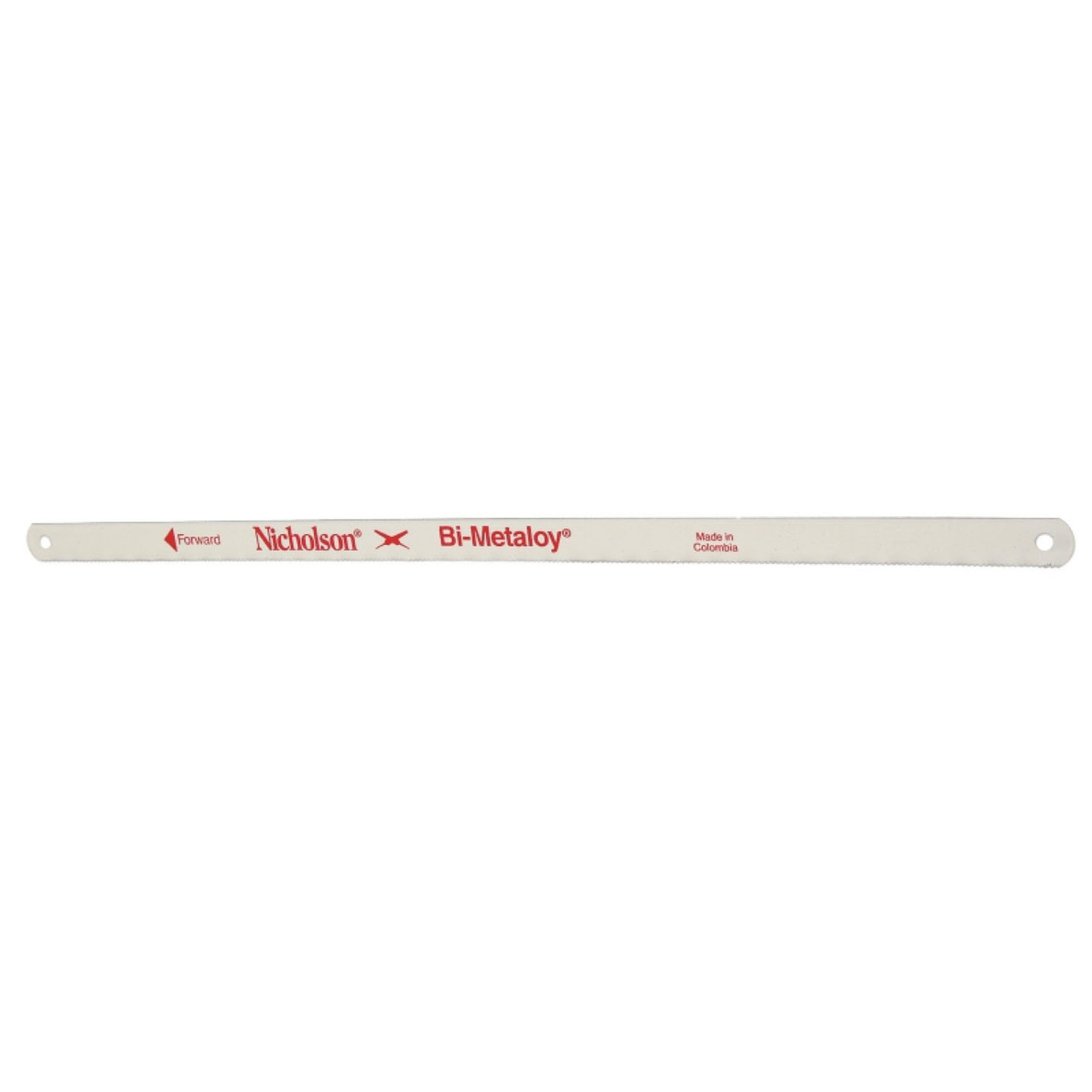 Hacksaw Blade, 10 in Lg Blade, 1/2 in Wd Blade, 0.025 in Thk Blade, High Carbon Steel Blade, 10 in Lg
