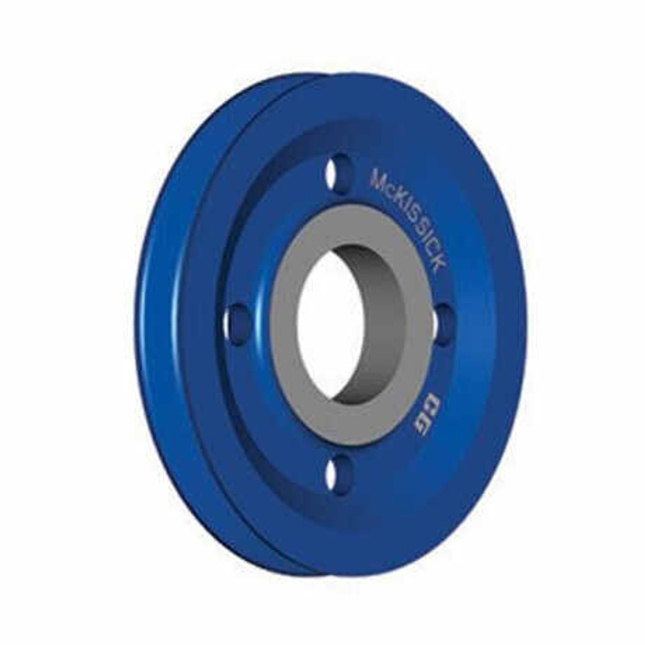 Sheave, 3/8 in, 4 in OD Sheave, Self-Lubricating Bronze Bushing, Cast Iron Sheave