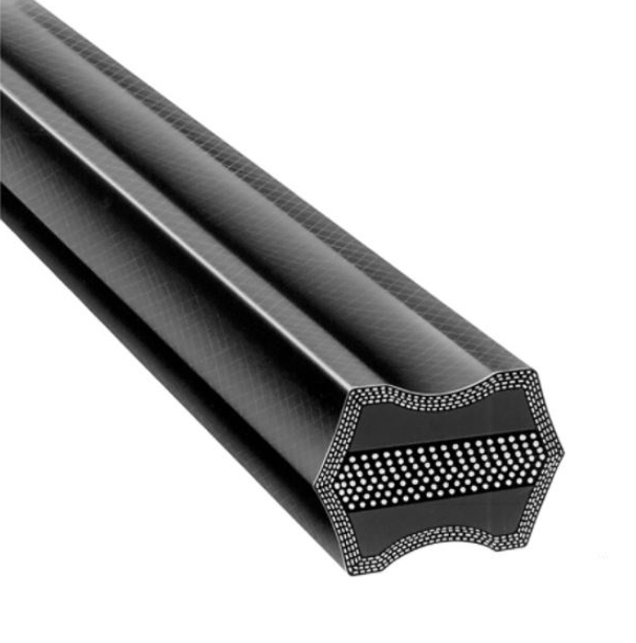 GATES V-Belt, Double, BB Section, 0.656 in Wd Top, 17/32 in Thk, 1 -Rib, 5.73 in Min Dia Pulley, EPDM