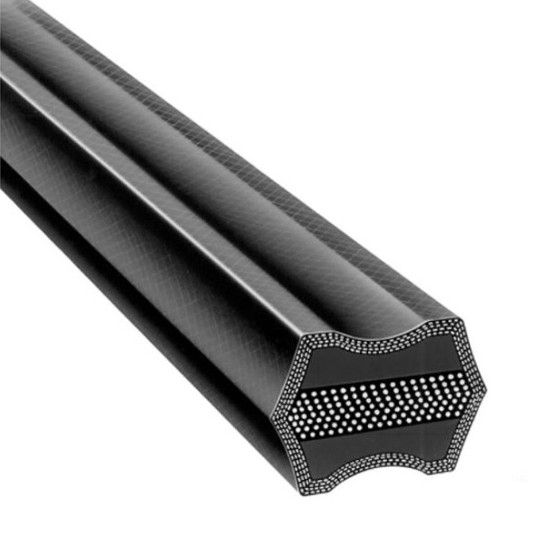 GATES V-Belt, Double, BB Section, 0.656 in Wd Top, 17/32 in Thk, 1 -Rib, 5.73 in Min Dia Pulley, EPDM